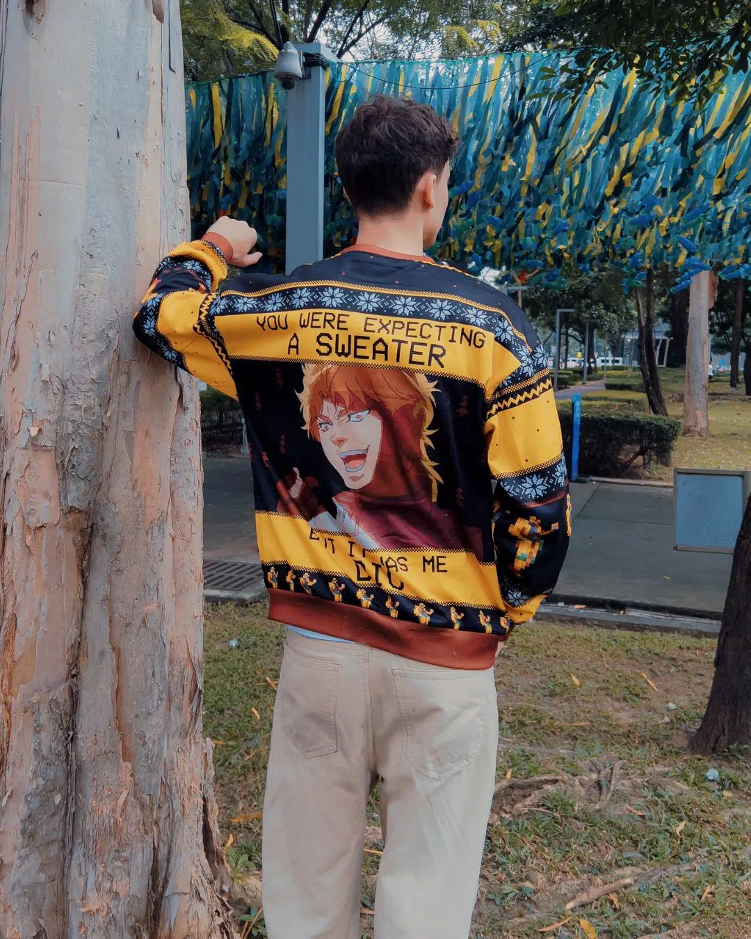 It Was Me Dio Jojo's Bizarre Adventure Ugly Christmas Sweater