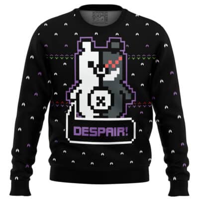 Danganronpa Monokuma Despair Ugly Christmas Sweater