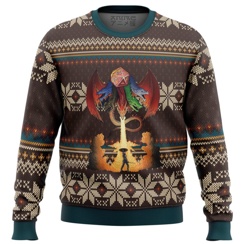 Dungeons and Dragons Ugly Christmas Sweater