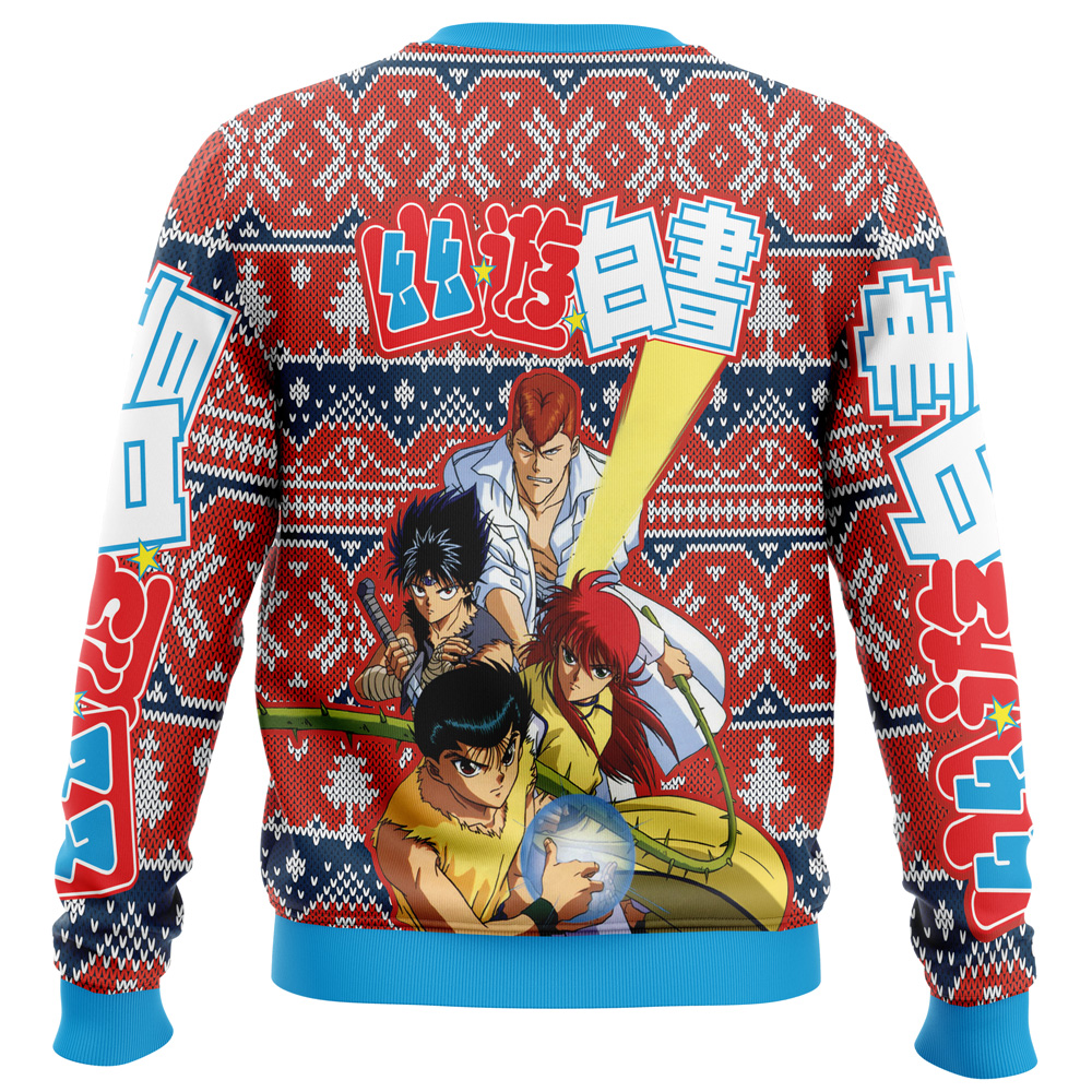 Ghost Fighter YuYu Hakusho Alt Ugly Christmas Sweater - Image 2