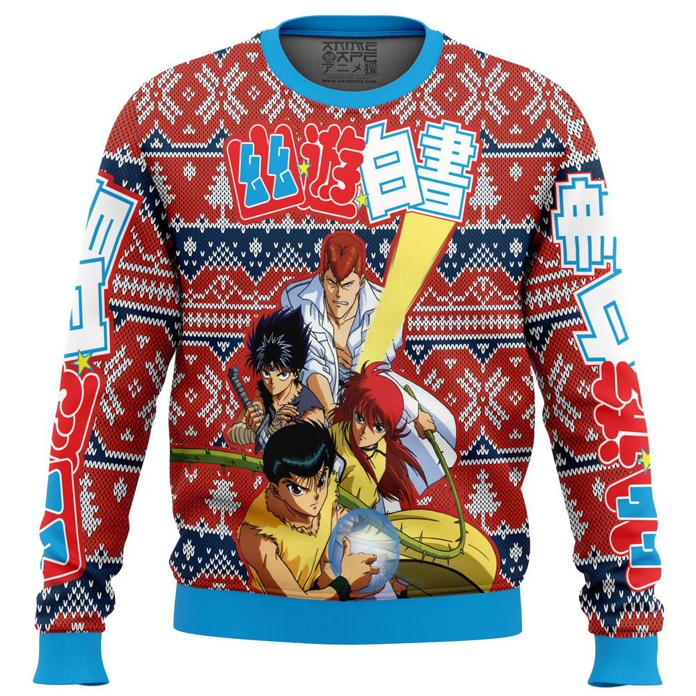 Ghost Fighter YuYu Hakusho Alt Ugly Christmas Sweater