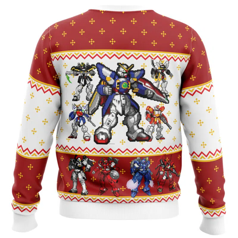 Gundam Wing Sprites Ugly Christmas Sweater - Image 2