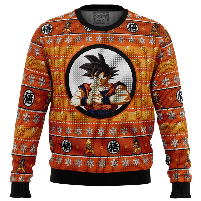 Dragonball Z Son Guko Ugly Christmas Sweater