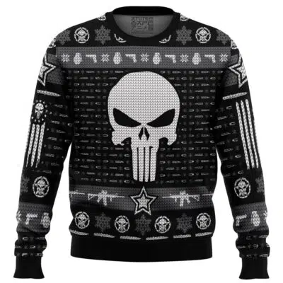 The Punisher Marvel Ugly Christmas Sweater
