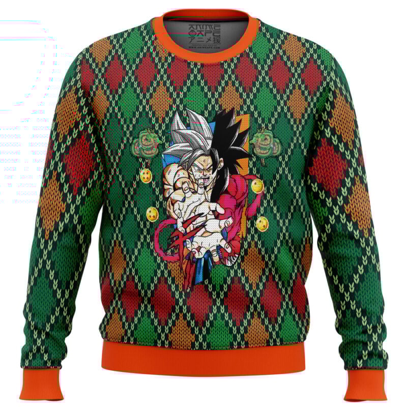 Dragon Ball Z SSJ4 Goku Dragon Ball Z SSJ4 Goku Ugly Christmas Sweater
