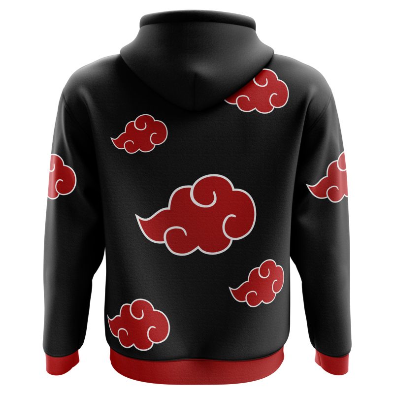 Naruto Akatsuki Zip Hoodie back