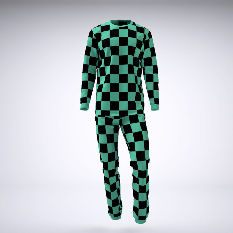 Tanjiro Kamado Demon Slayer Pajamas - Image 3