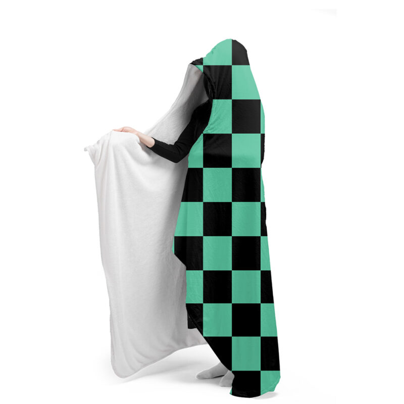 Tanjiro Kamado Demon Slayer Hooded Blanket - Image 3