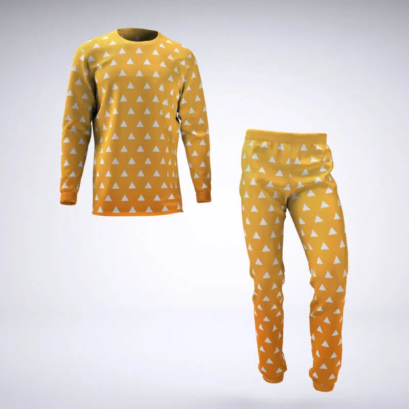 Zenitsu Agatsuma Demon Slayer Pajamas