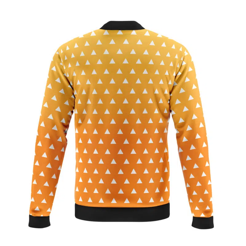 Zenitsu Agatsuma Demon Slayer Casual Bomber Jacket - Image 2