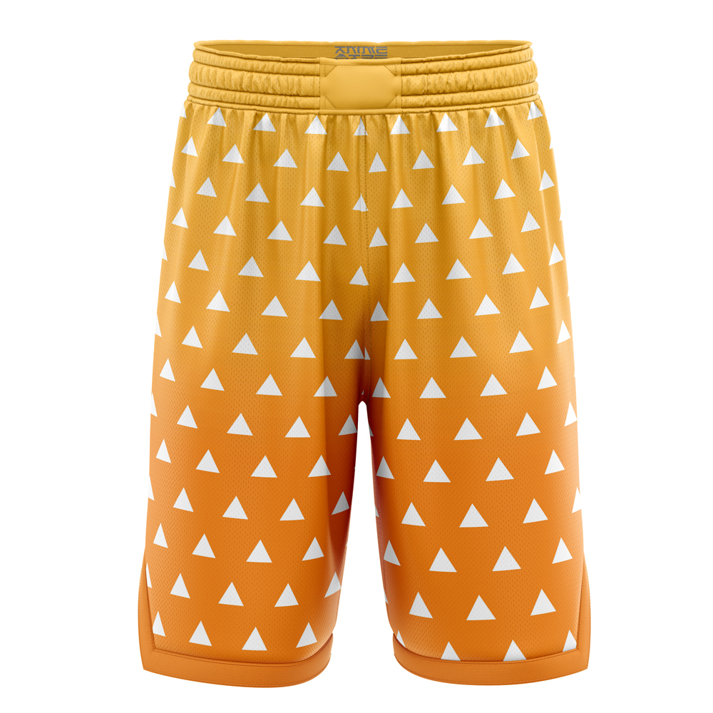 Zenitsu Agatsuma Demon Slayer Basketball Shorts Anime Ape