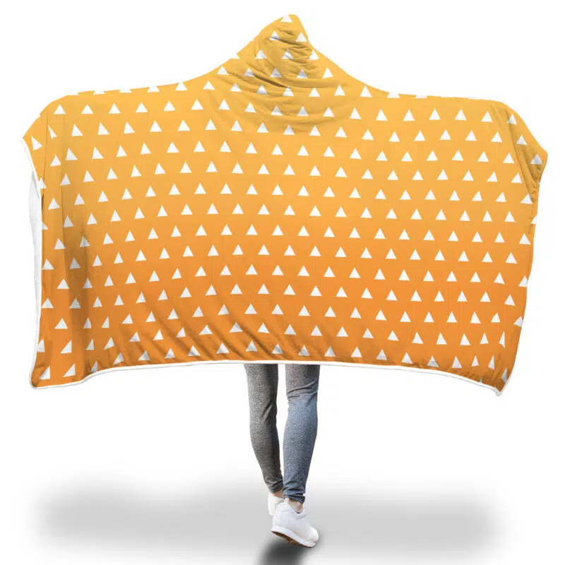 Zenitsu Agatsuma Demon Slayer Hooded Blanket