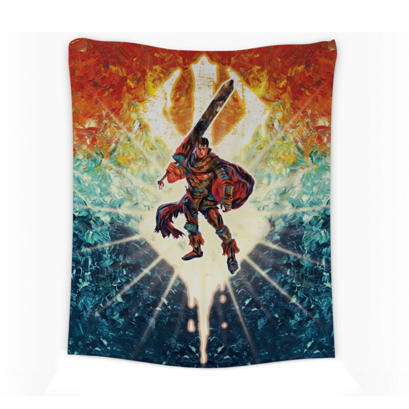 Black Swordsman Guts Berserk Tapestry