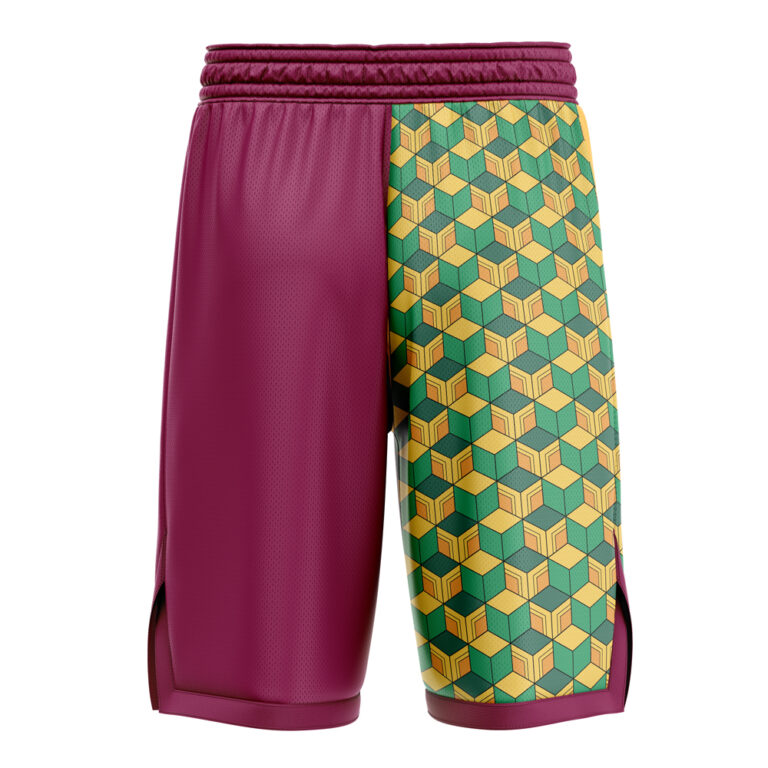 Giyu Tomioka Demon Slayer Basketball Shorts Anime Ape