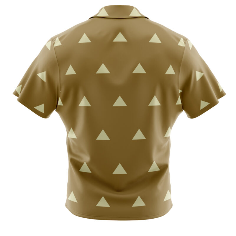 Jigoro Kuwajima Demon Slayer Button Up Hawaiian Shirt - Image 2