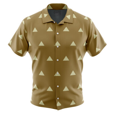 Jigoro Kuwajima Demon Slayer Short Sleeve Button Up Shirt