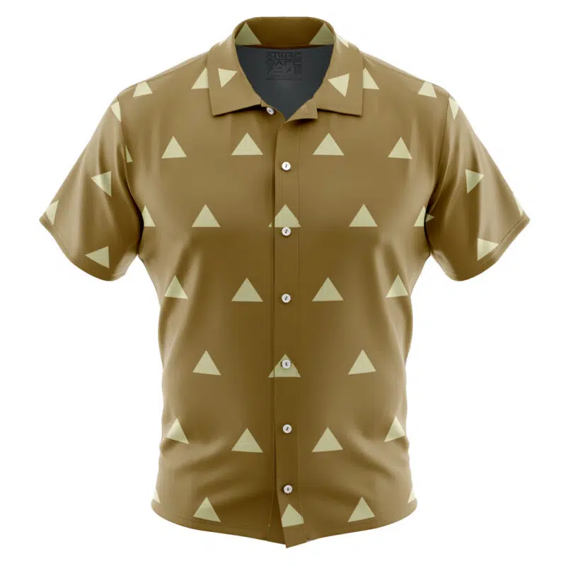 Jigoro Kuwajima Demon Slayer Short Sleeve Button Up Shirt