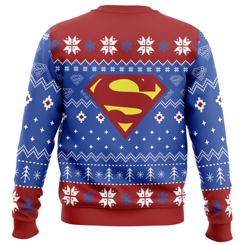 Super Heroes Superman Christmas Ugly Christmas Sweater - Image 2