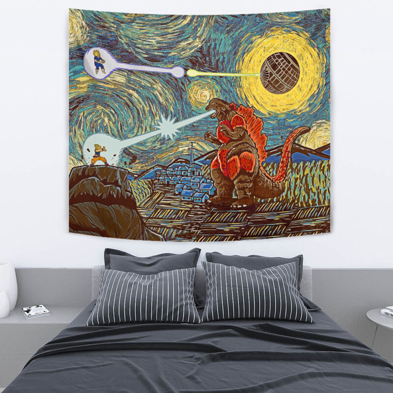 Epic Battle Dragon Ball Z Starry Night Tapestry - Image 4