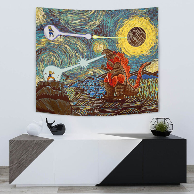 Epic Battle Dragon Ball Z Starry Night Tapestry - Image 6