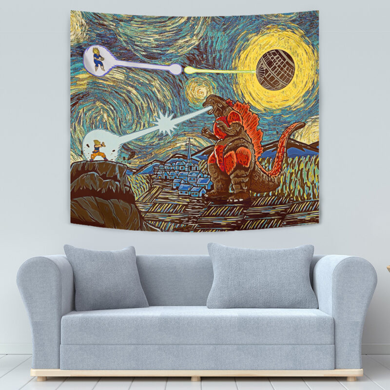 Epic Battle Dragon Ball Z Starry Night Tapestry - Image 7