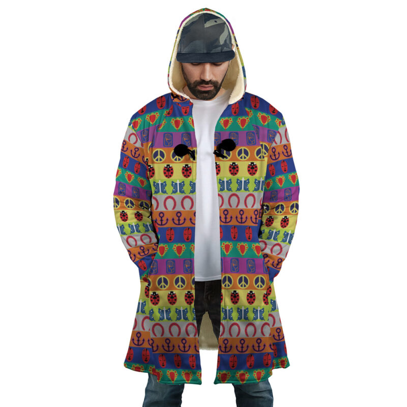 All Symbols Pattern Jojo’s Bizarre Adventure Dream Cloak Coat - Image 2