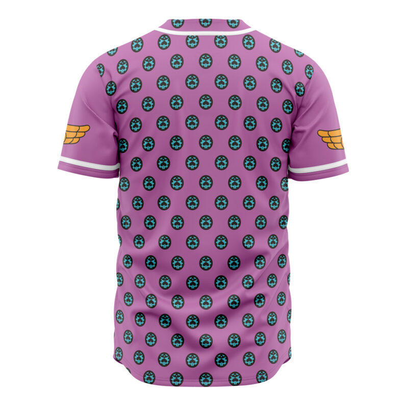 Giorno Giovanna Anime Jojo’s Bizarre Adventure Baseball Jersey - Image 2