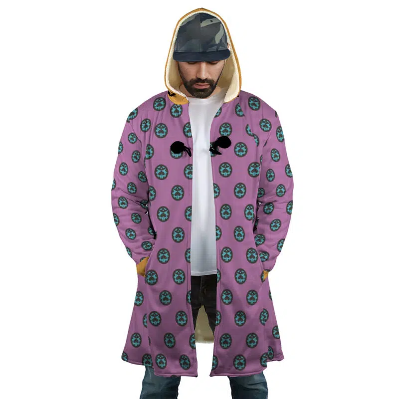 Giorno Giovanna Anime Jojo’s Bizarre Adventure Dream Cloak Coat - Image 2