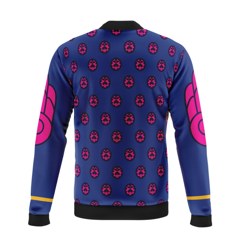 Giorno Giovanna Manga Jojo’s Bizarre Adventure Casual Bomber Jacket - Image 2