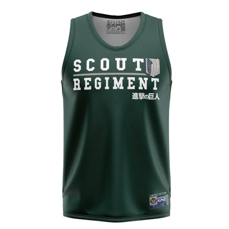 Scouting Regiment Attack on Titan Basketball Jersey