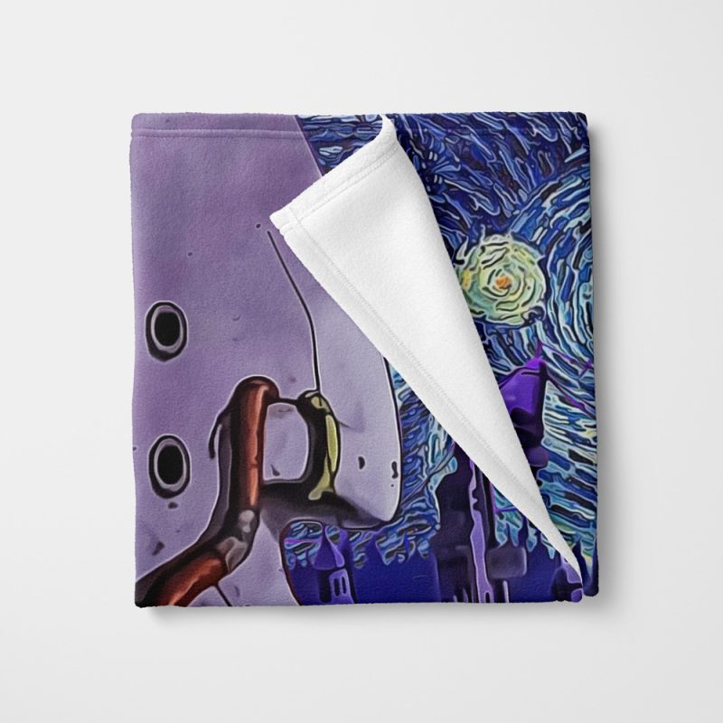 Akatsuki Amekagure  Starry Night Fleece Blanket - Image 2