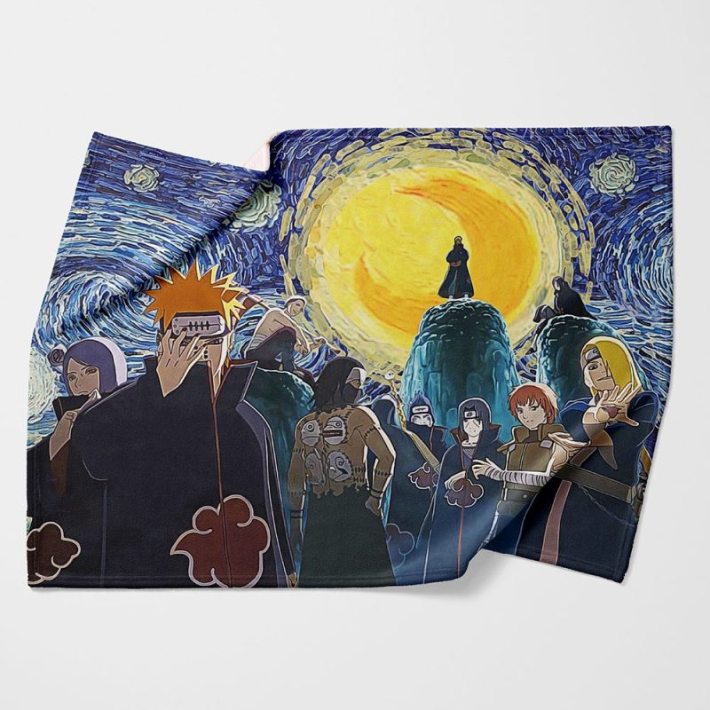 Akatsuki Ultimate Ninja Storm Naruto Starry Night Fleece Blanket