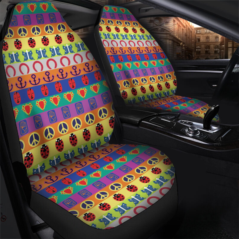 All Symbols Pattern Jojo’s Bizarre Adventure Car Seat Covers - Image 2