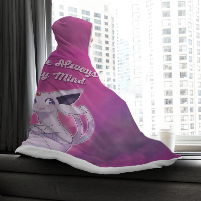 Espeon Always on my Mind Pokemon Hooded Blanket - Image 2