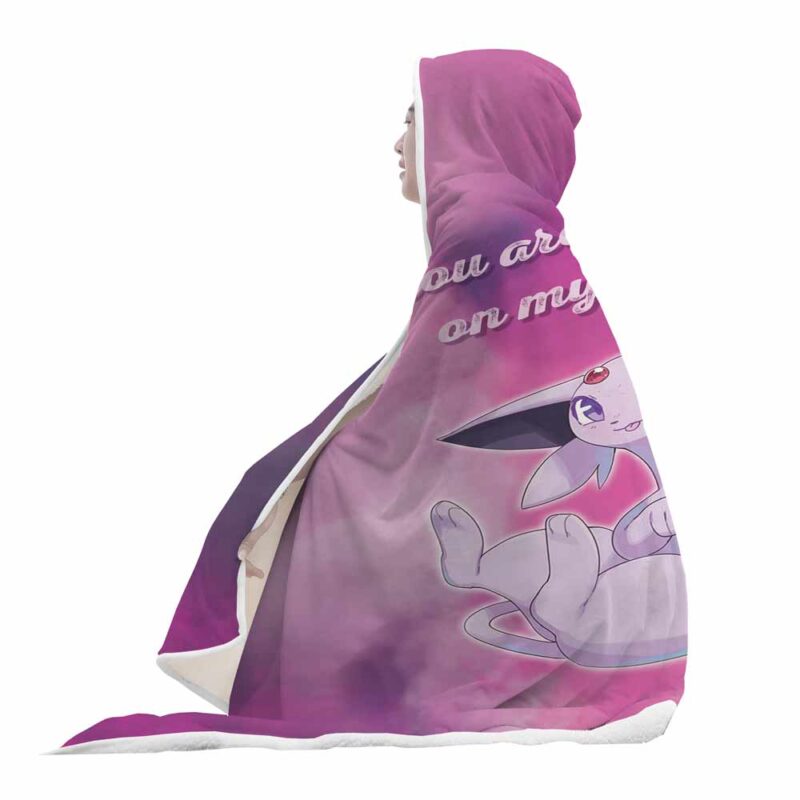 Espeon Always on my Mind Pokemon Hooded Blanket - Image 5