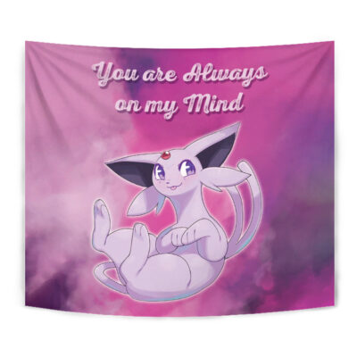 Espeon Always on my Mind Pokemon Tapestry