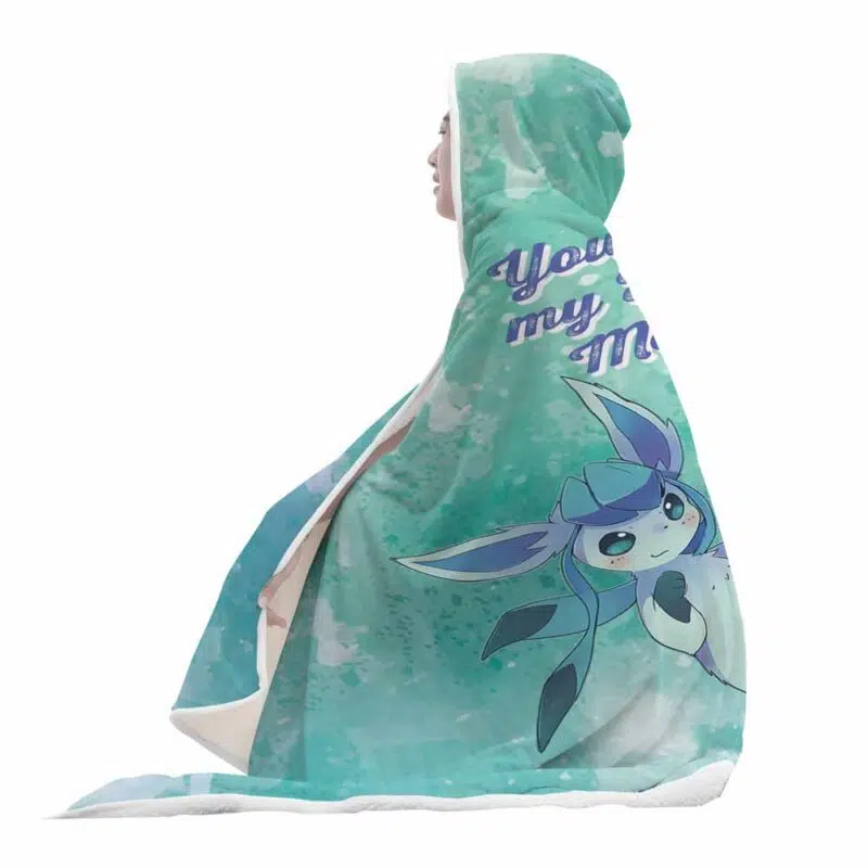 Glaceon Make Me Melt Pokemon Hooded Blanket - Image 5