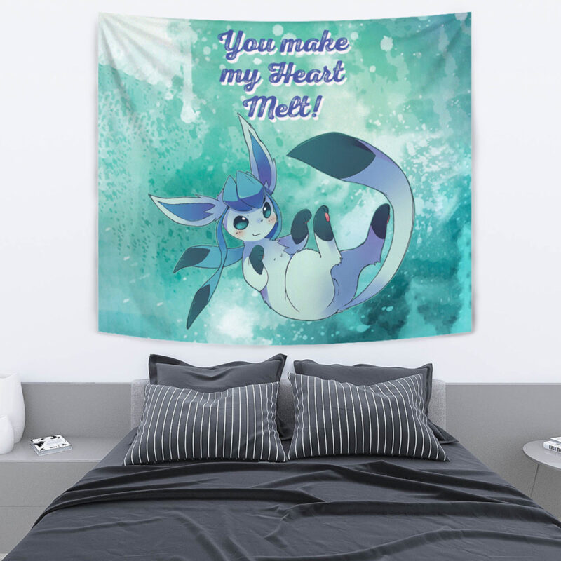Glaceon Make Me Melt Pokemon Tapestry - Image 3