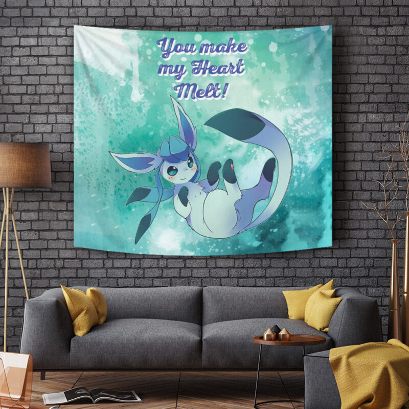 Glaceon Make Me Melt Pokemon Tapestry - Image 4