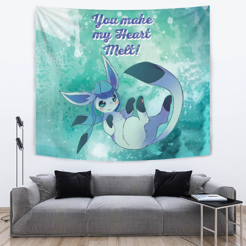 Glaceon Make Me Melt Pokemon Tapestry - Image 2