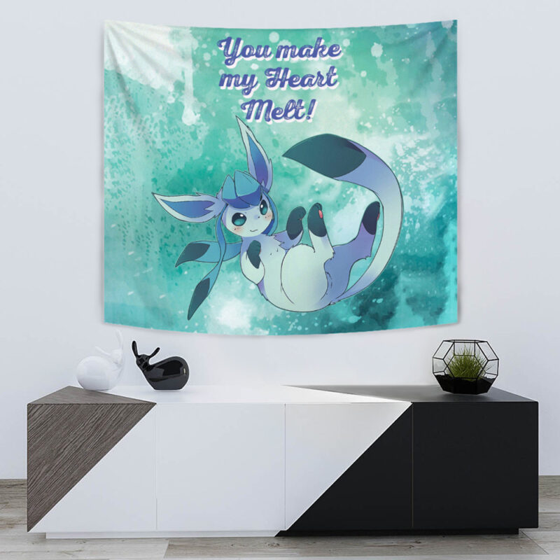 Glaceon Make Me Melt Pokemon Tapestry - Image 5