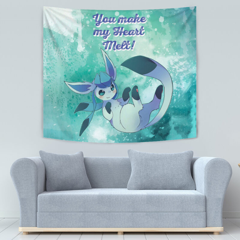 Glaceon Make Me Melt Pokemon Tapestry - Image 6
