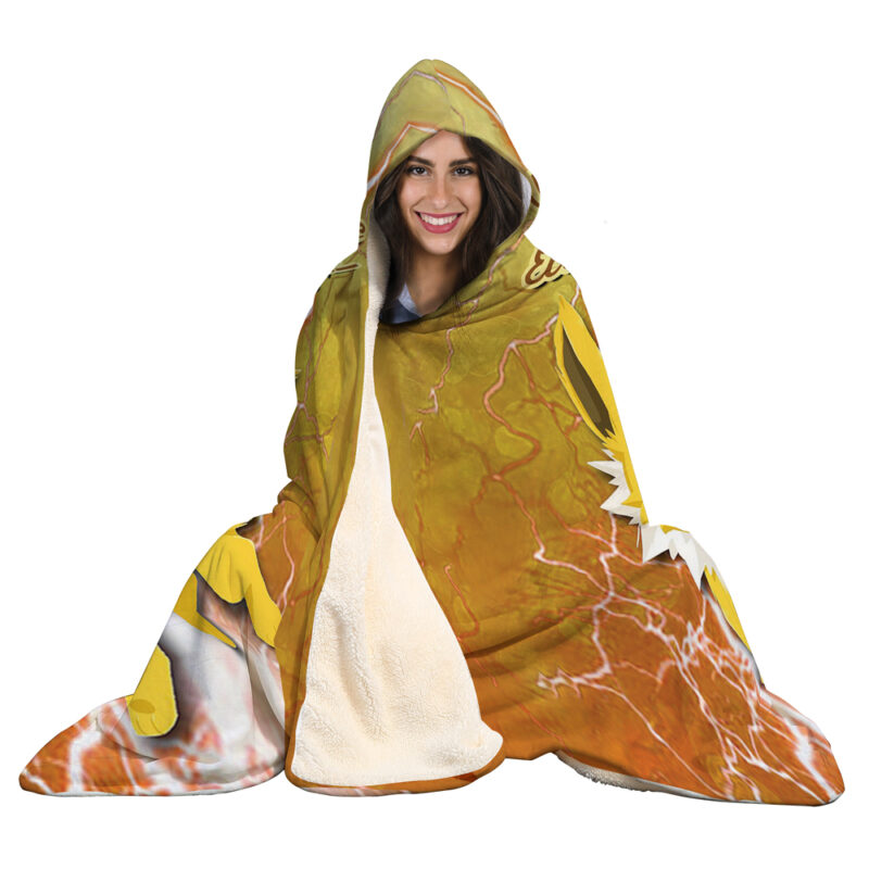 Jolteon Electrifying Pokemon Hooded Blanket - Image 4