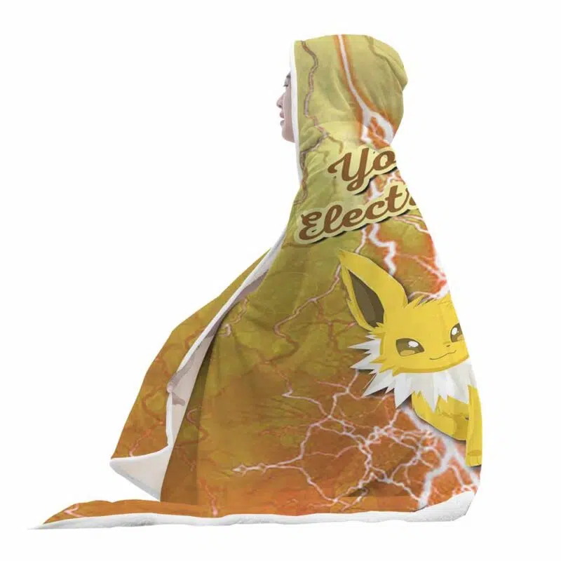 Jolteon Electrifying Pokemon Hooded Blanket - Image 5