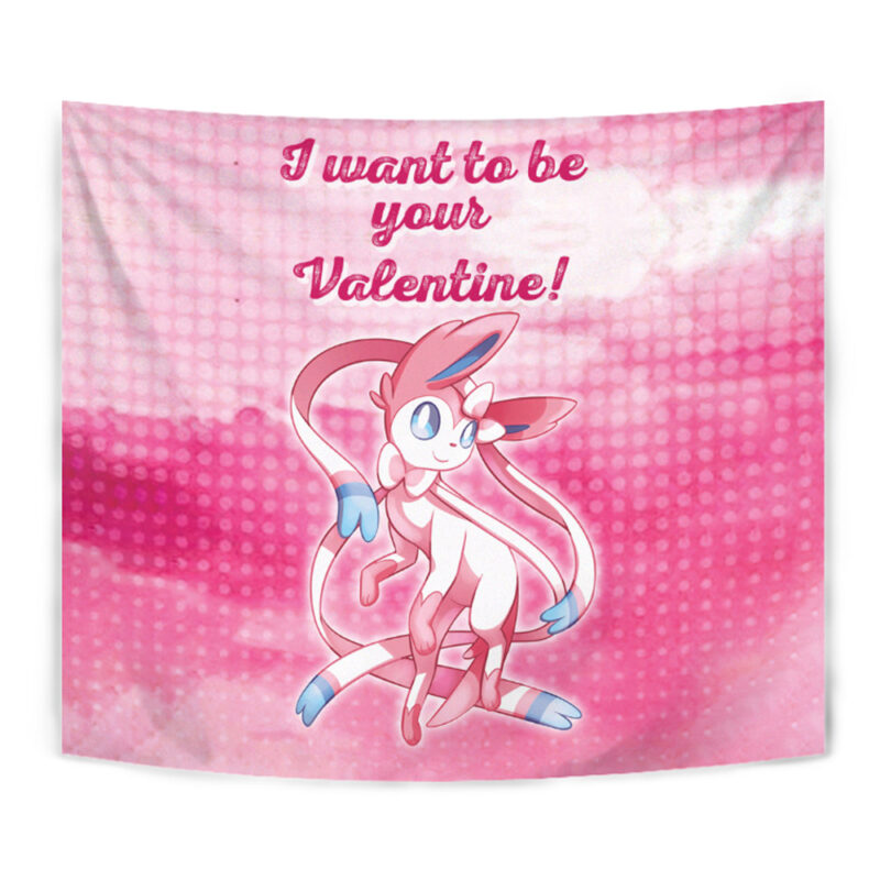 Sylveon Your Valentine Pokemon Tapestry