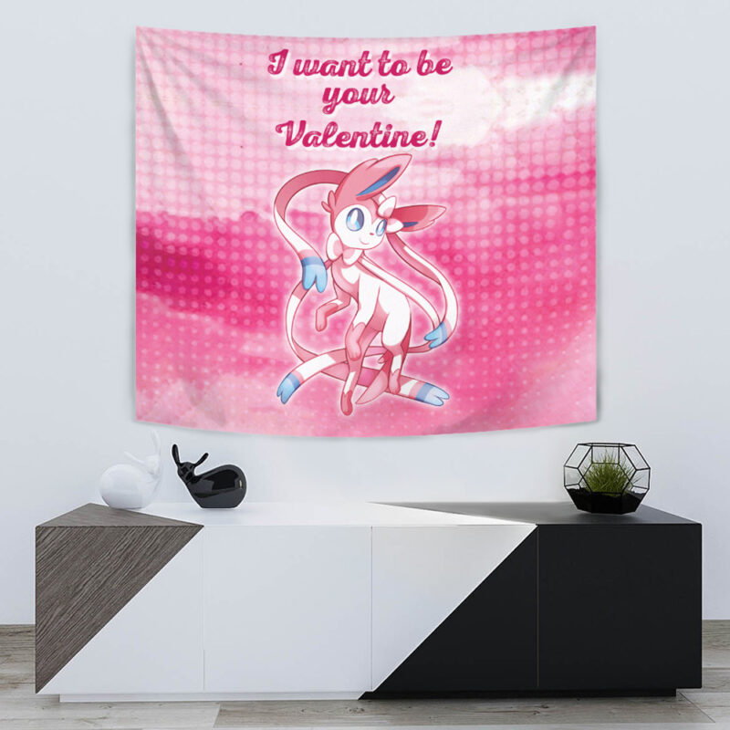 Sylveon Your Valentine Pokemon Tapestry - Image 5