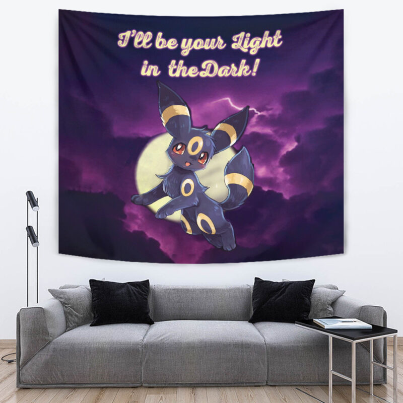 Umbreon Light in the Dark Pokemon Tapestry - Image 2