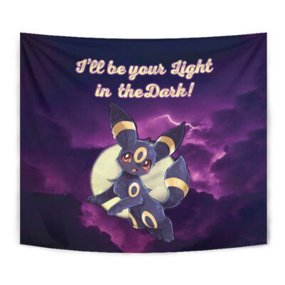 Umbreon Light in the Dark Pokemon Tapestry