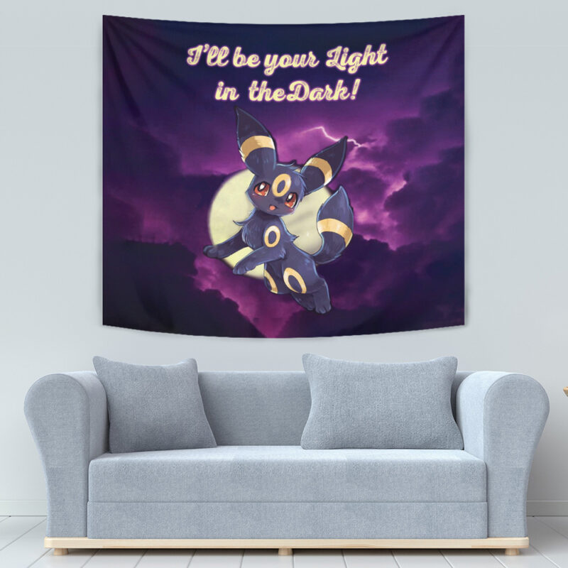 Umbreon Light in the Dark Pokemon Tapestry - Image 6