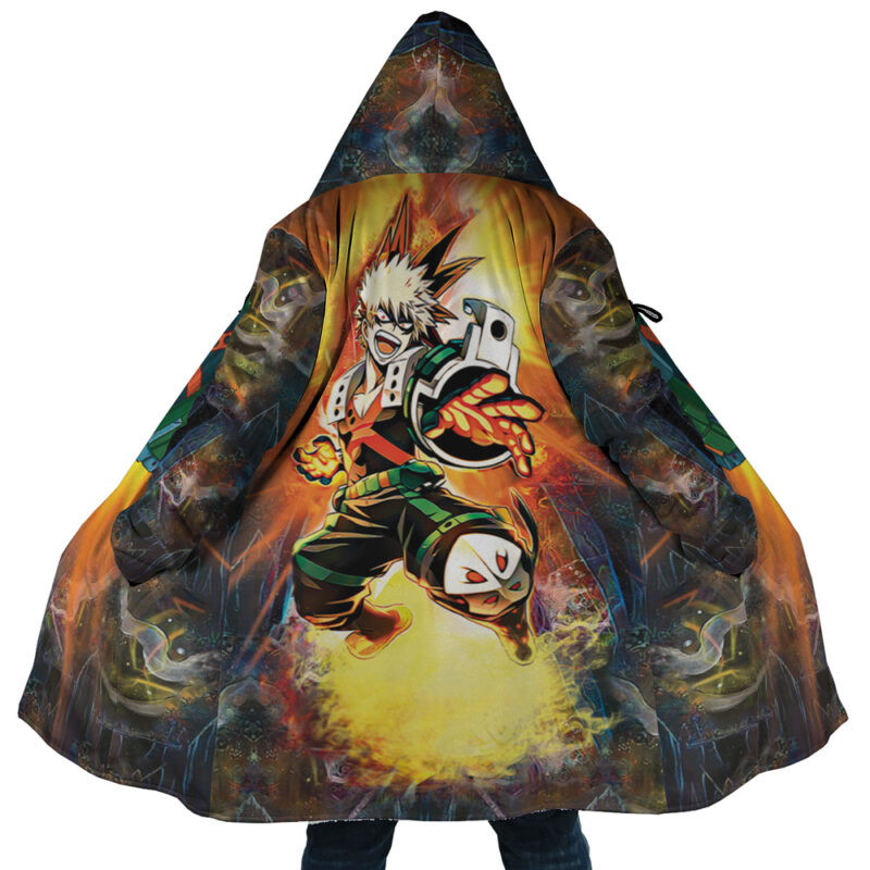 Blazing Bakugo My Hero Academia Canvas Wall Art Dream Cloak Coat